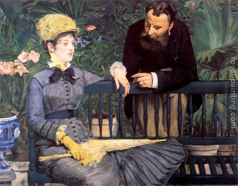 Edouard Manet : In the Conservatory (Study of M. and Mme Jules Guillemet)